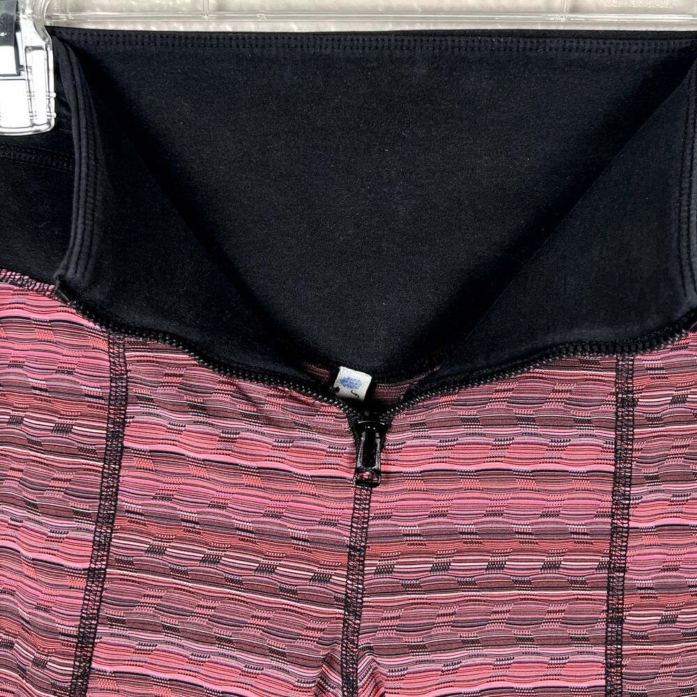 FP Movement Sz M Betty Legging Black Pink Zippers Yoga Dance Surf Run - Picture 5 of 10